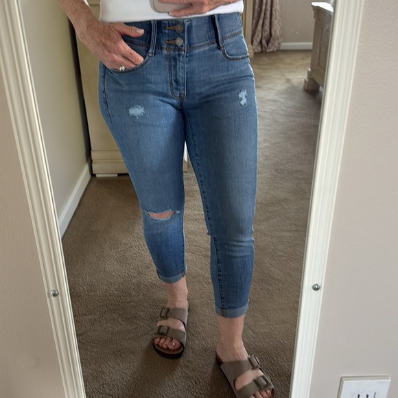 Apt 9 Petite Distressed Ankle Women's Jeans - Picture 5 of 16